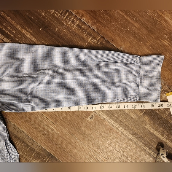 Abercrombie & Fitch blue and white long sleeve button down shirt Size La… - Picture 7 of 8